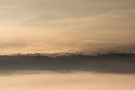 08 小高い丘が幻想的に霧に浮かび上がります。Canon EOS 5D Mark IV　Canon EF70〜200mmF4